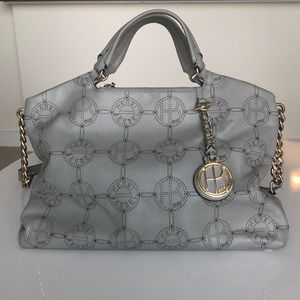 Henri Bendel Special Edition in baby grey leather
